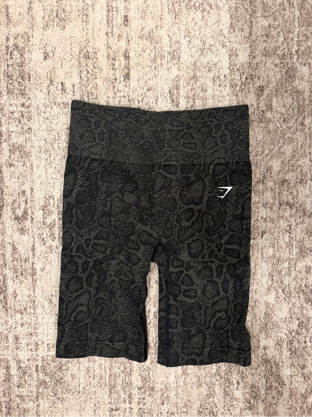 Gymshark Adapt Animal Black High-Rise Biker Shorts
